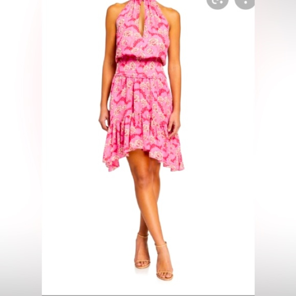 ALC dress pink floral 12